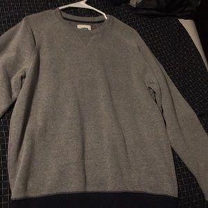 Old Navy - Grey sweatshirt, navy blue trim